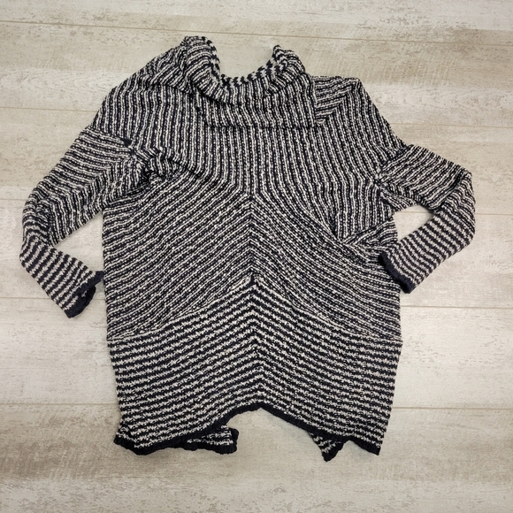 Free People Amoudi Cocoon Cardigan Striped Sweater Size Large - Picture 6 of 8